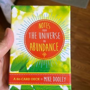 FREE gift with purchase. Beautiful Abundance card deck Notes from the Universe